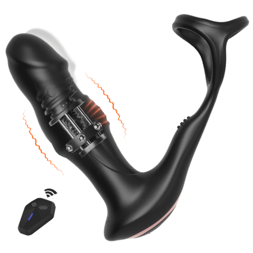 Bestvibe 9 Wiggling & Swaying & Vibrating Prostate Massager with Cock Ring