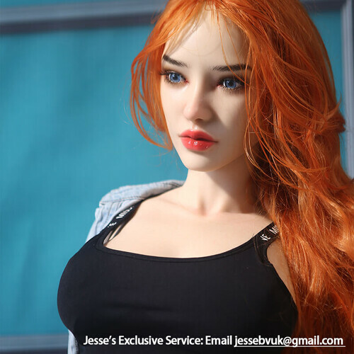 Jasmine—Realistic Adult Doll with Orange Hair and Blue Eyes 163 cm 